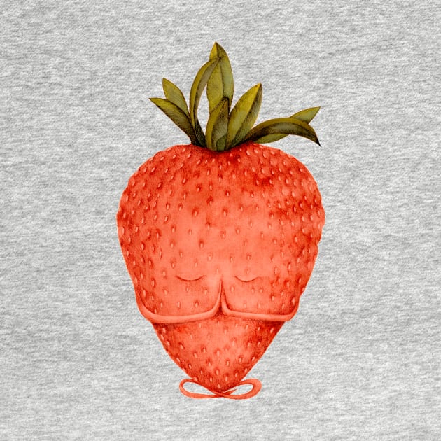 strawberry yoga by KindSpirits